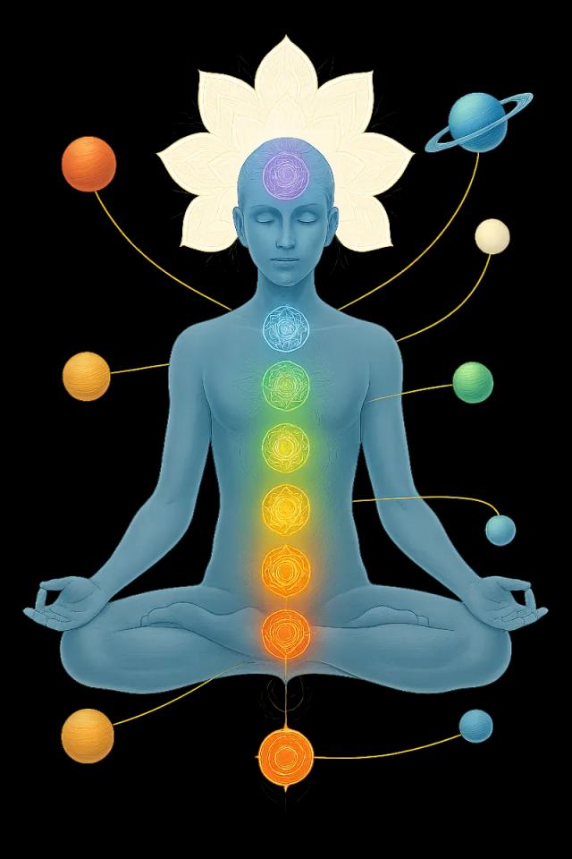 Chakra system with planetary connections
